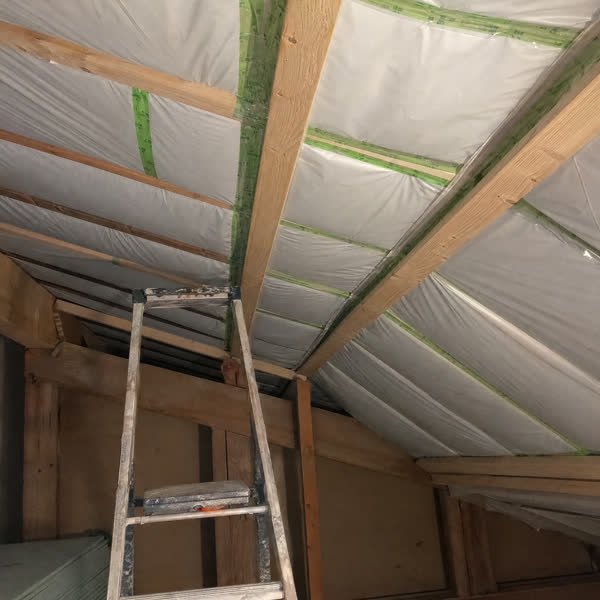 Combles isolés après travaux